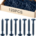 Blulu 120 Pcs 3 Inch Vinyl Shutter Fasteners for Window Panels