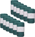 3mm Single Strand Macrame Cord 12 Skeins - 300 ft Each Natural Cotton