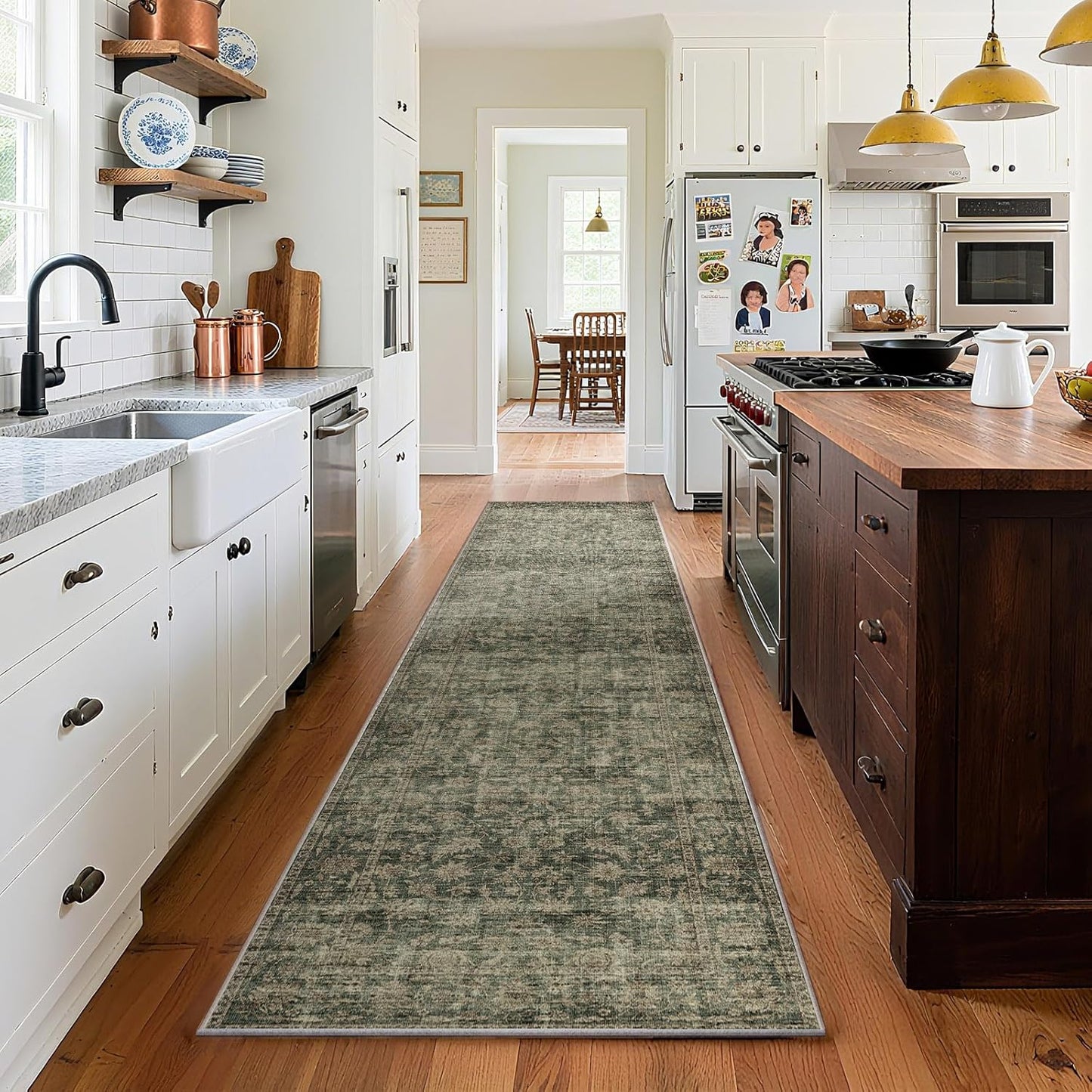 Washable Kitchen Rug Runners for Hallways: Soft Non-Slip Design