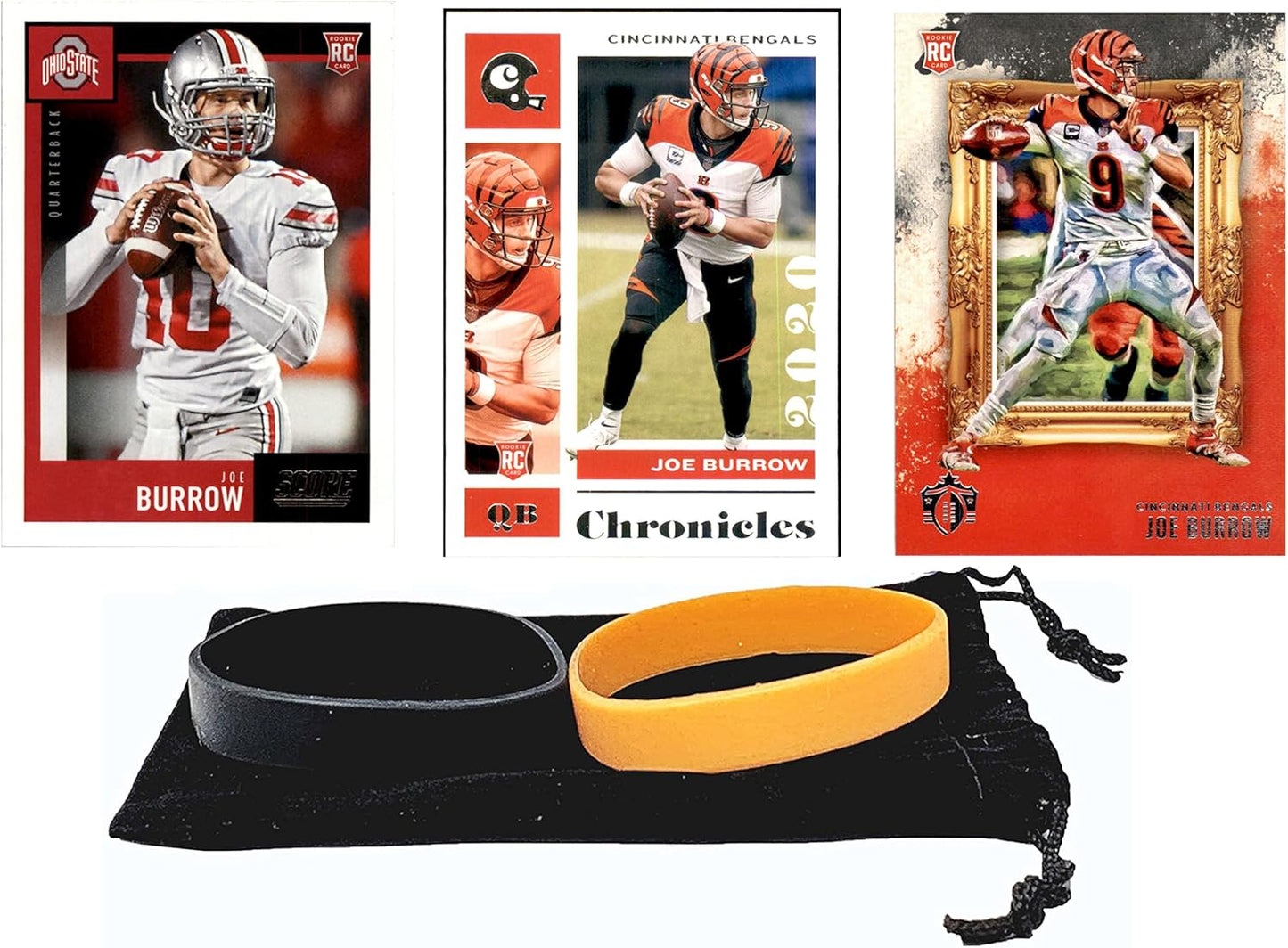 Joe Burrow Rookie Cards Assorted Gift Bundle for Collectors