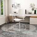 Tempered Glass 55in x 55in Round Chair Mat for Hard Floors