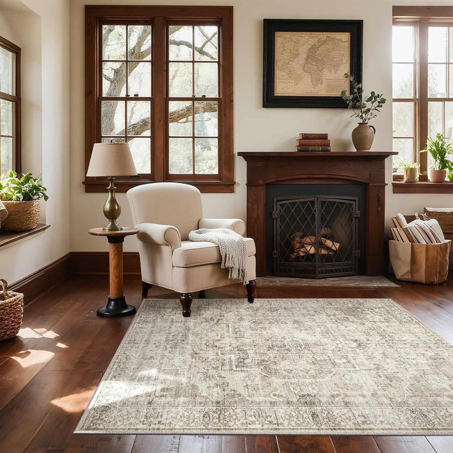 Machine Washable Throw Rugs for Entryway: Soft Non-Slip Carpet