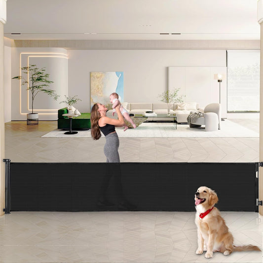 Retractable Baby Gates for Large Openings - 140 Inch Safety Gate
