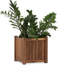 Acacia Wood Planter Box for Indoor and Outdoor Decor Needs