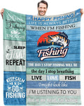 Fishing Gifts Blanket for Men and Women 60in x 50in - Cozy Outdoor