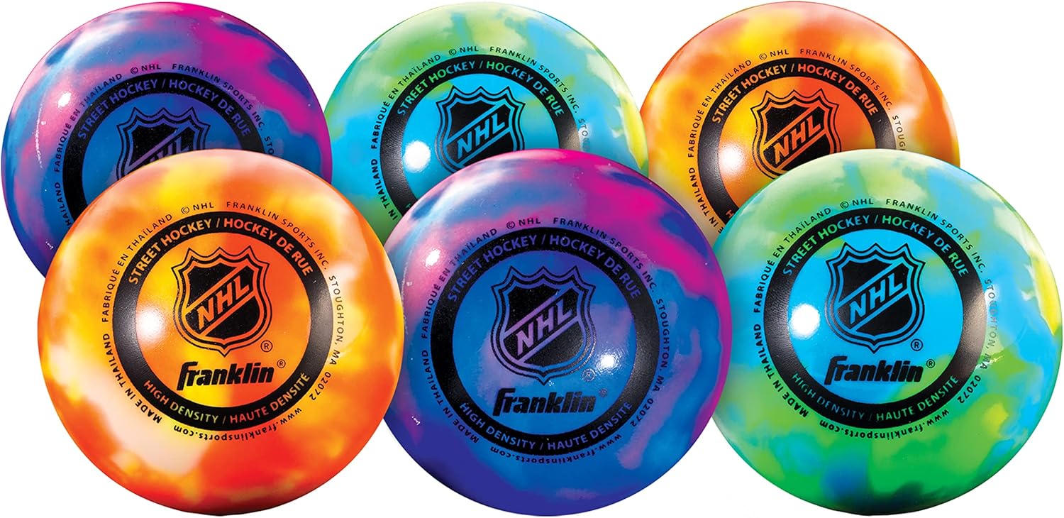 Franklin Sports NHL Street Hockey Balls - No Bounce - Official Size