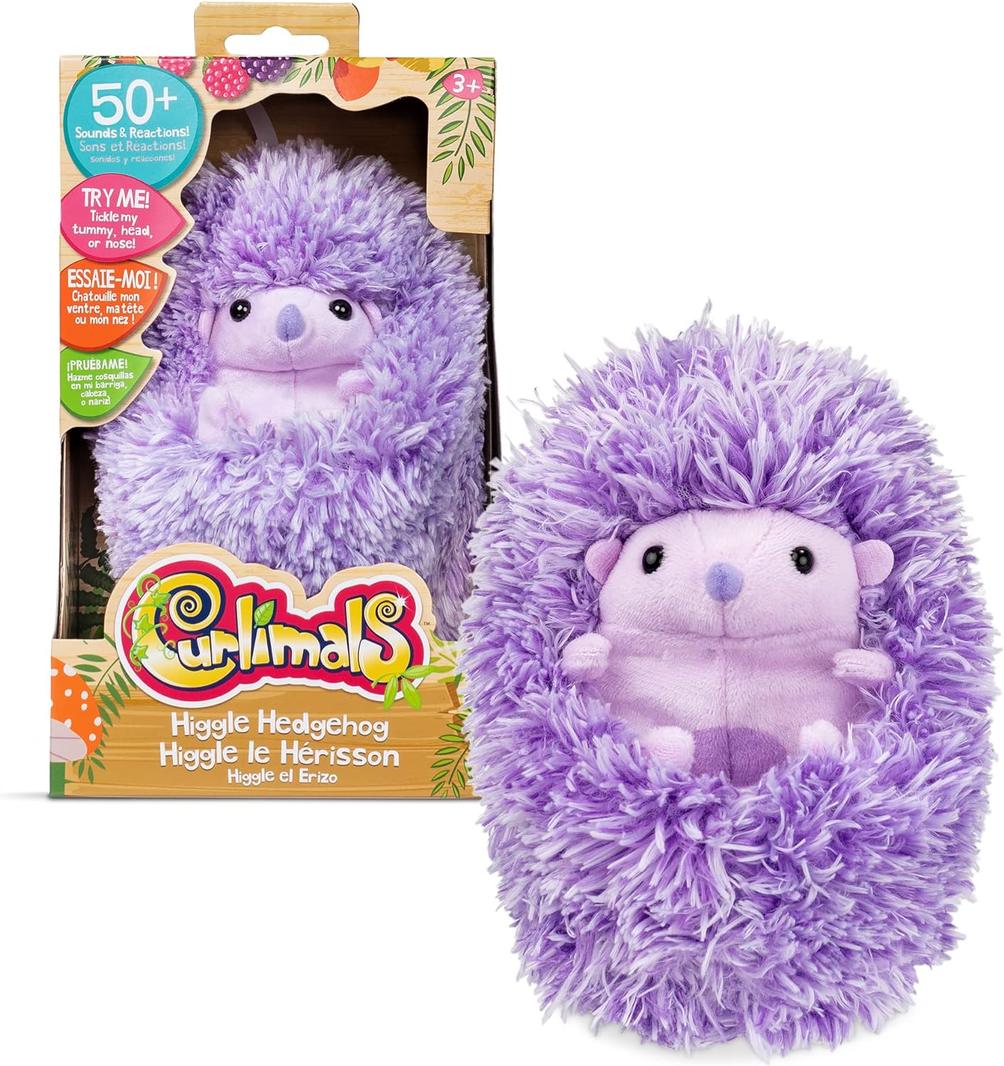 Interactive Hedgehog Toy - 50+ Sounds, Giggles - Birthday Gift