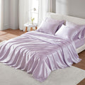 Madison Park Satin Sheets Queen Size - Luxurious Silky Lilac Set