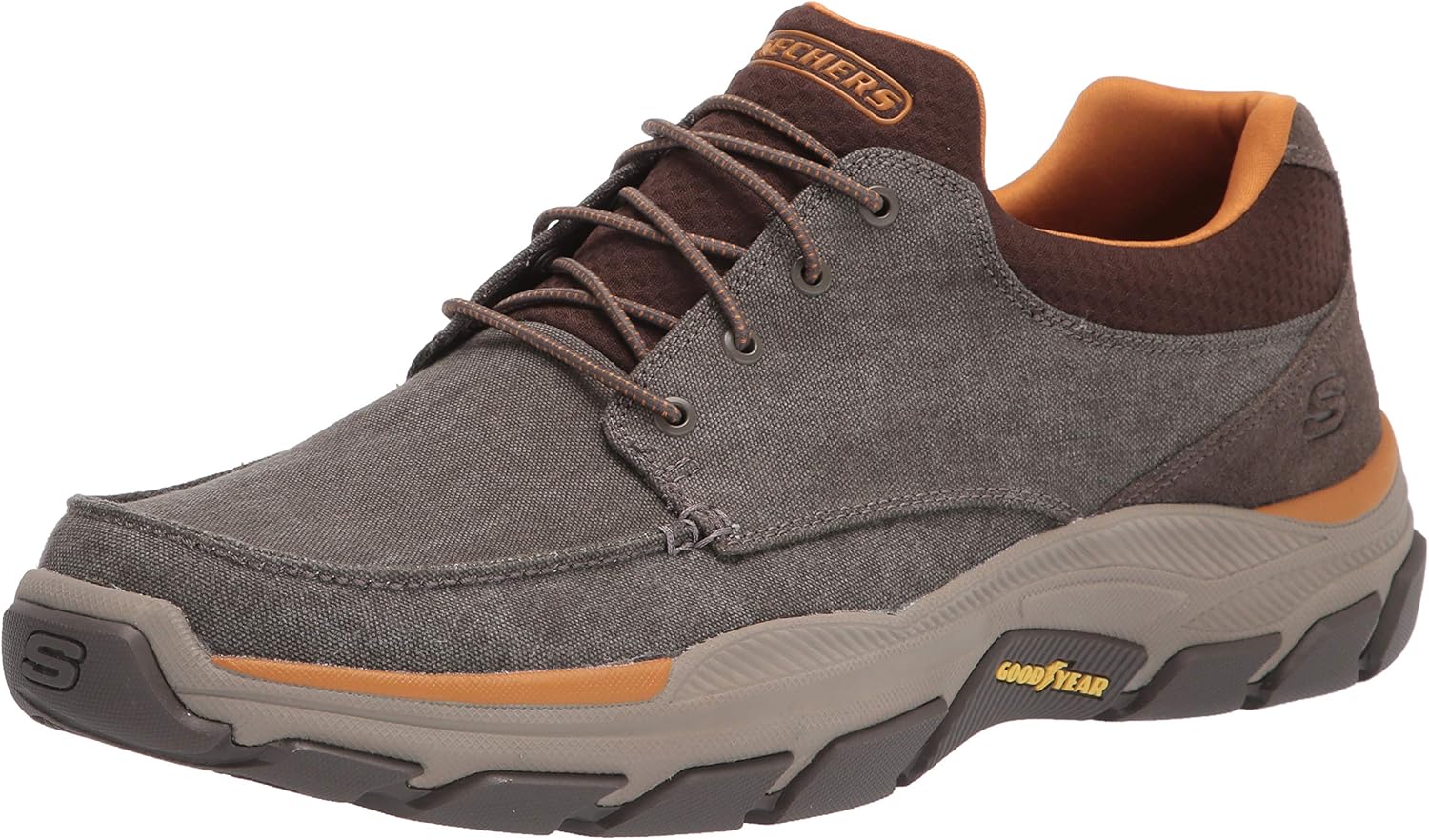 Skechers Men's Respected-Loleto Moc Toe Slip On with Comfort