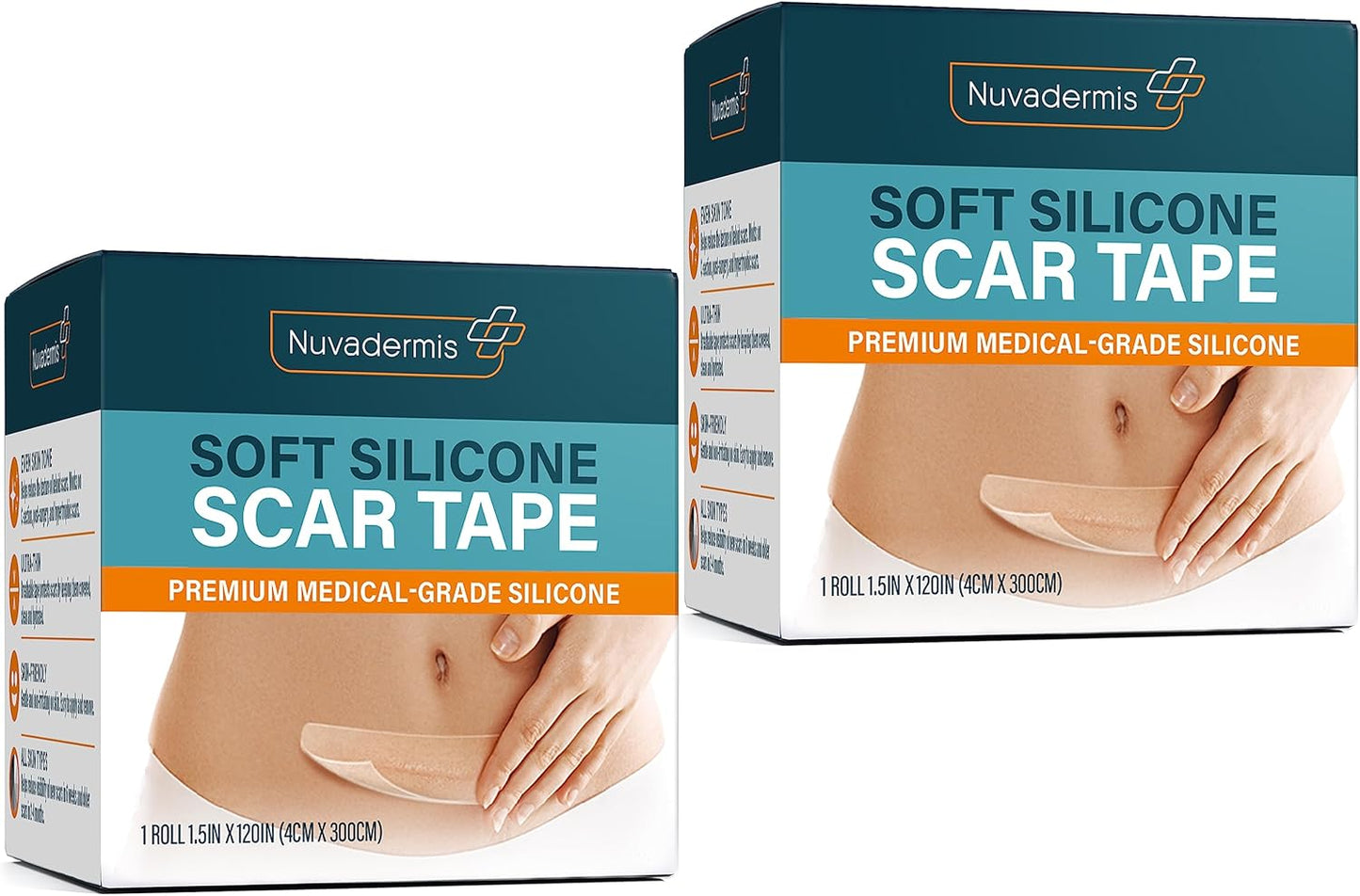 NUVADERMIS Silicone Scar Tape for Effective Scar Treatment