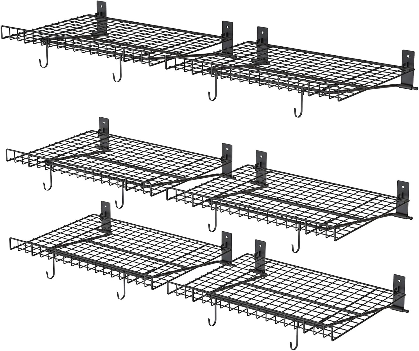 Heavy Duty Foldable Wall Shelf for Garage Storage Solutions
