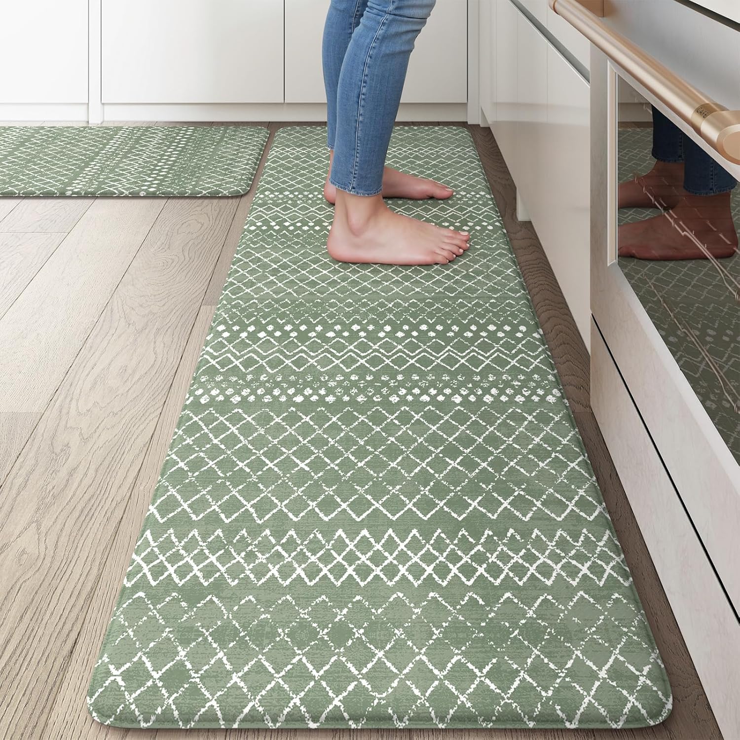 KIMODE Anti Fatigue Kitchen Mats for Comfort and Style