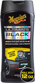 Meguiar's Ultimate Black Plastic Restorer - Restores Trim and Protects