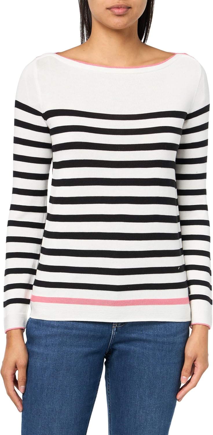 Nautica Women's Mariner Stripe Boatneck Top