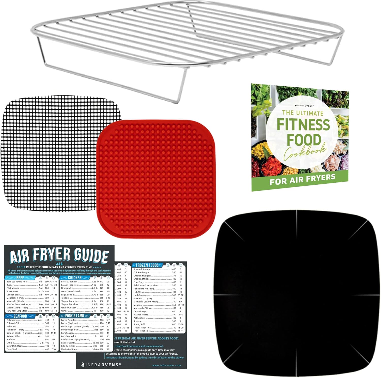Stainless Steel Air Fryer Rack - Versatile Accessories Set