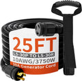 huanchain 3 Prong 30 Amp Generator Cord 25 ft - Heavy Duty Twist Lock