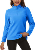 Cozy Quarter Zip Fleece Jacket for Women by MAGCOMSEN
