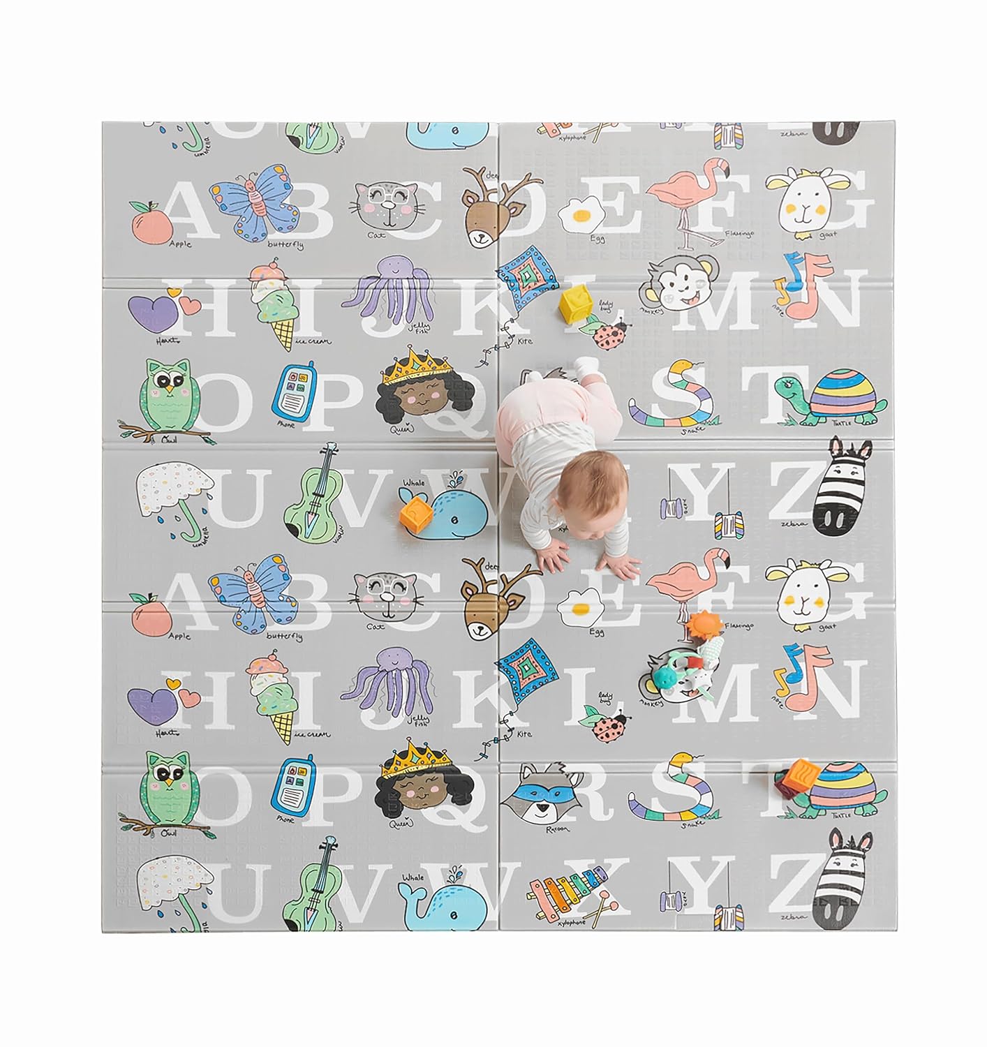 Regalo Extra Large Alphabet Play Mat for Babies and Toddlers