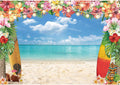 10x8ft Summer Hawaiian Luau Beach Backdrop for Photography