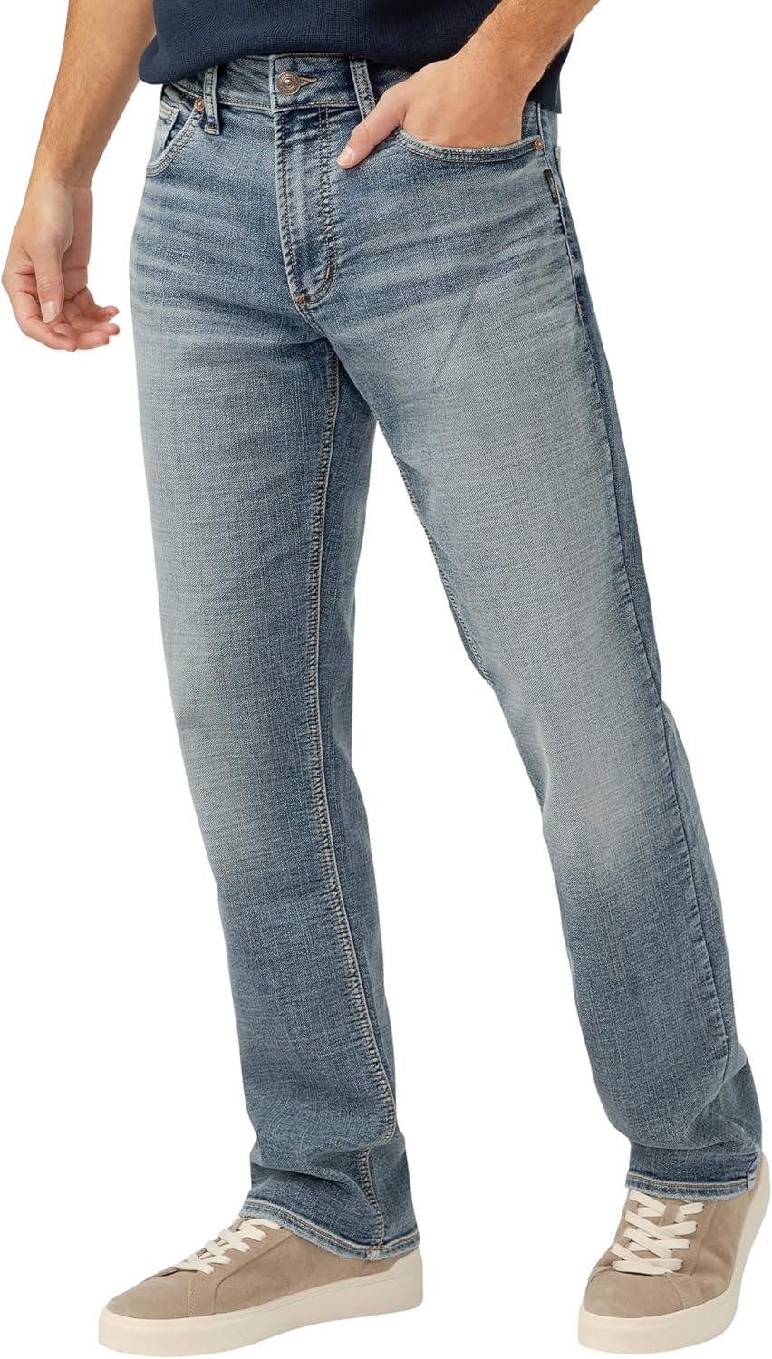 Silver Jeans Co. Mens Grayson Classic Fit Straight Leg Jeans