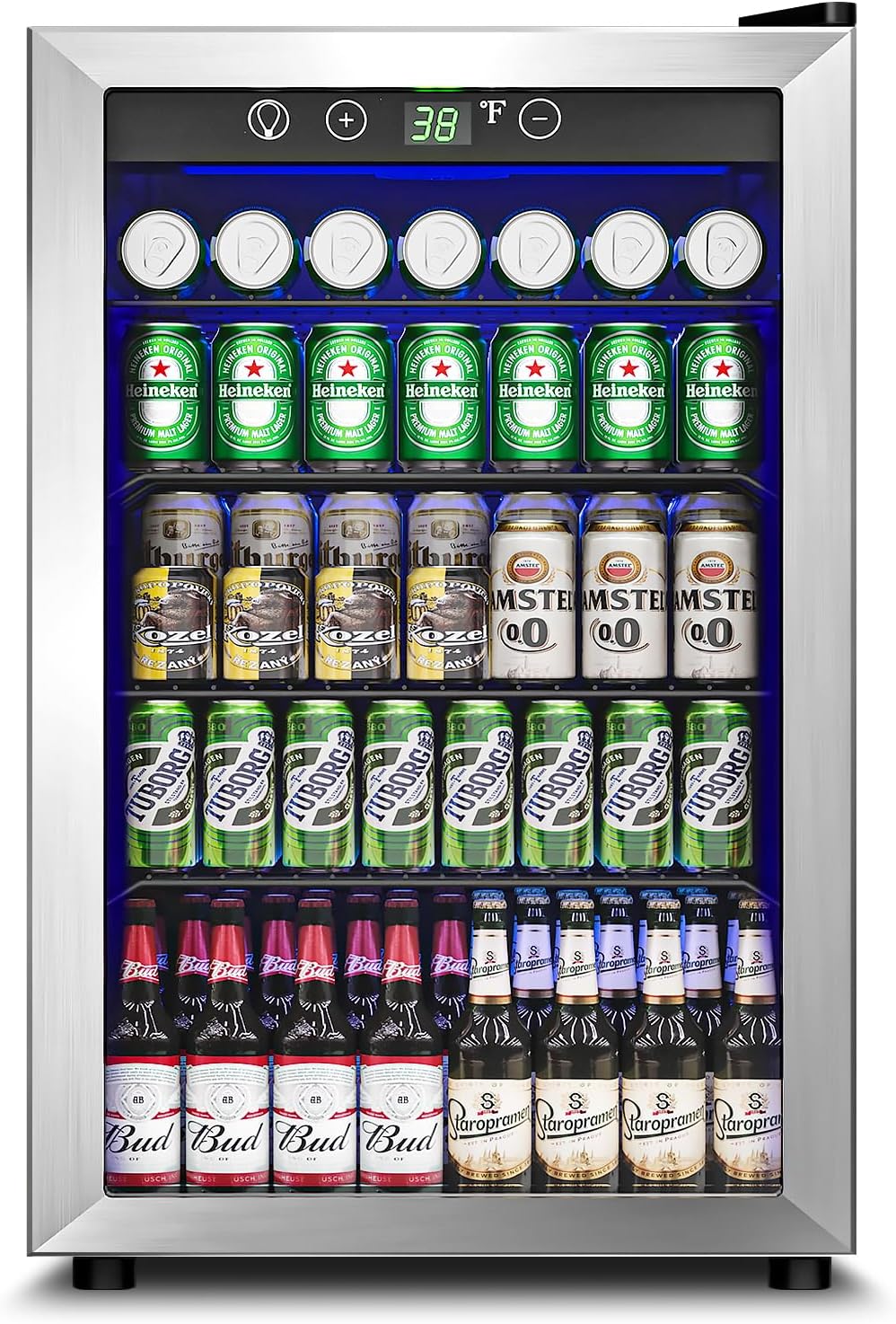 4.5 Cu.Ft Beverage Refrigerator Cooler for Home Bar & Office