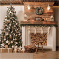 10x10ft Christmas Backdrop for Photography - Festive Tree & Gifts