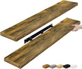 Floating Shelves for Wall 48 in - Rustic Brown 2 Pack