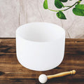 Leize Quartz Crystal Singing Bowl C Note Root Chakra White 10in