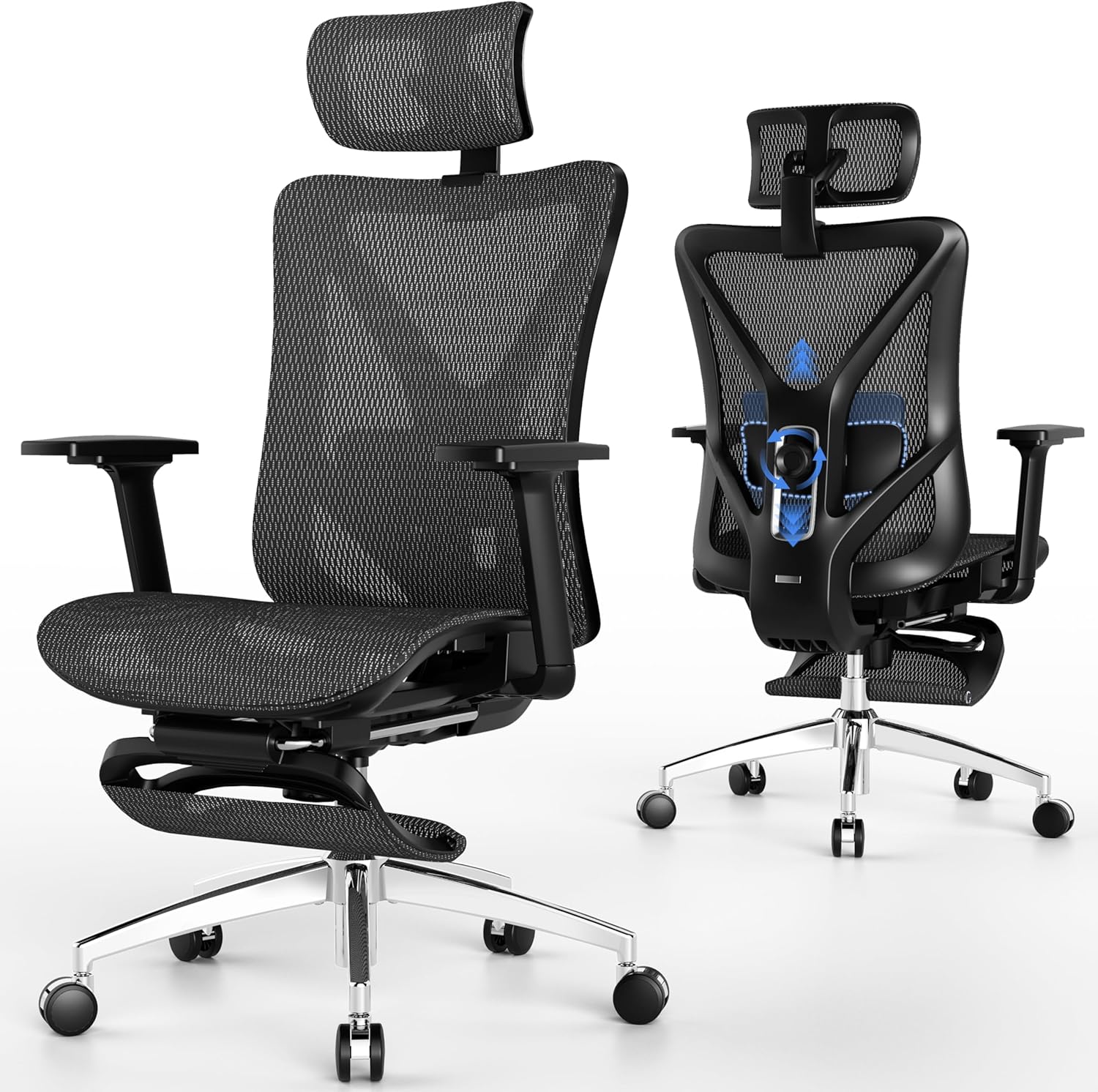 GABRYLLY Ergonomic Office Chair with Adjustable Lumbar Support