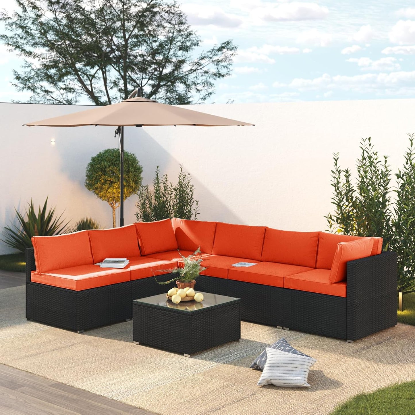 7 Piece Patio Furniture Set for Stylish Outdoor Living