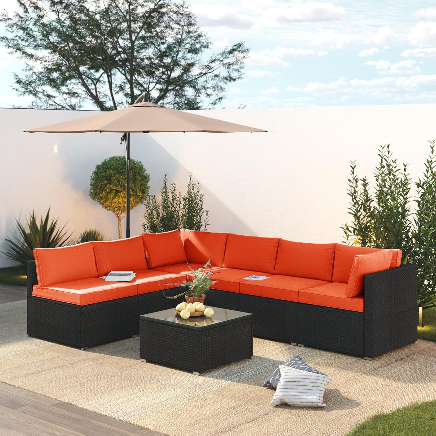 7 Piece Patio Furniture Set for Stylish Outdoor Living