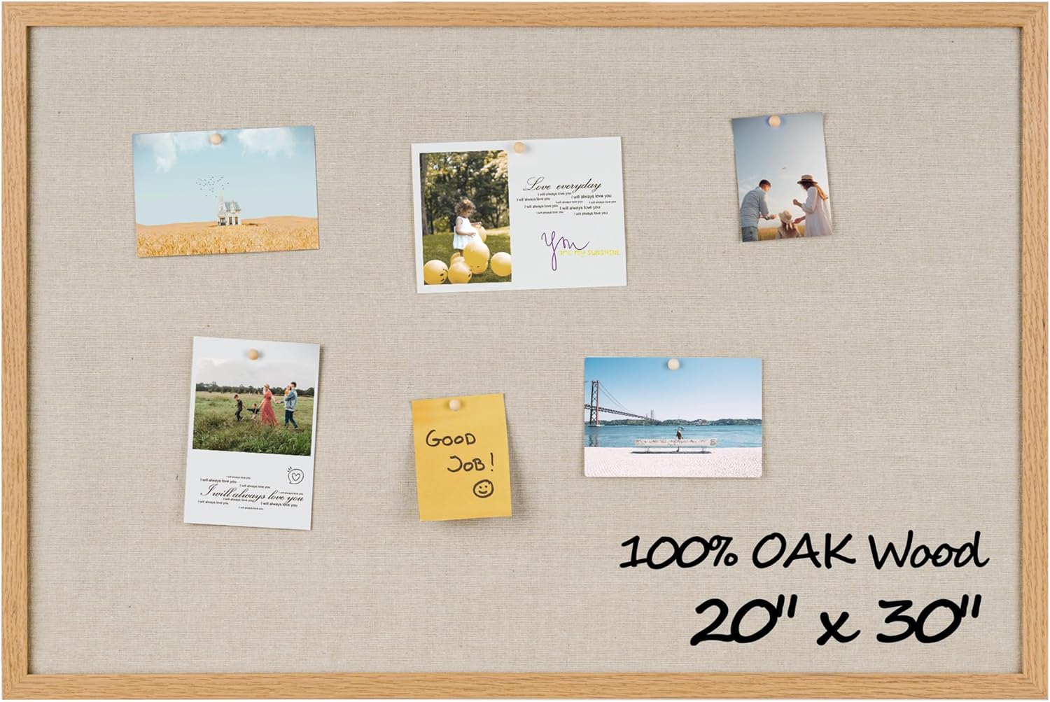 Fun Memories Cork Board Bulletin Board for Office & Home Use