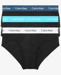 Calvin Klein Men's Cotton Stretch 3-Pack Hip Brief - Soft Low Rise Fit