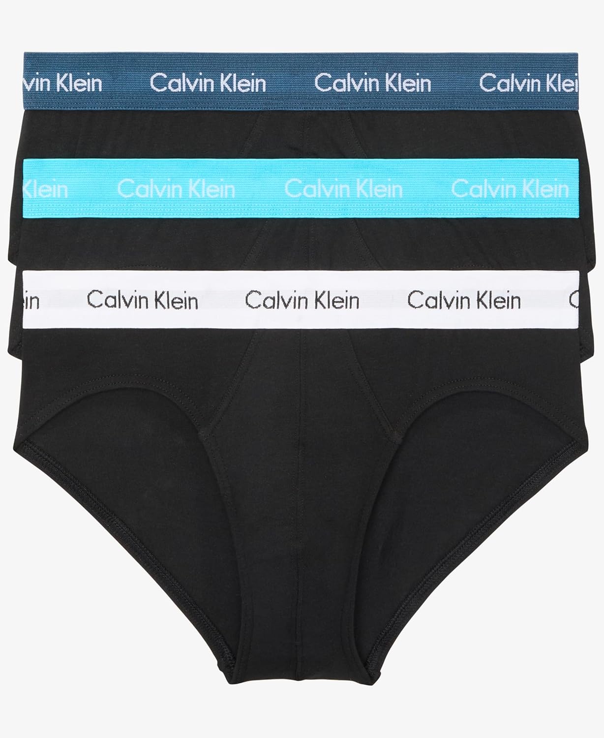 Calvin Klein Men's Cotton Stretch 3-Pack Hip Briefs for Comfort