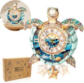 3D Sea Turtle Clock Puzzle for Adults - Mechanical Pendulum Decor