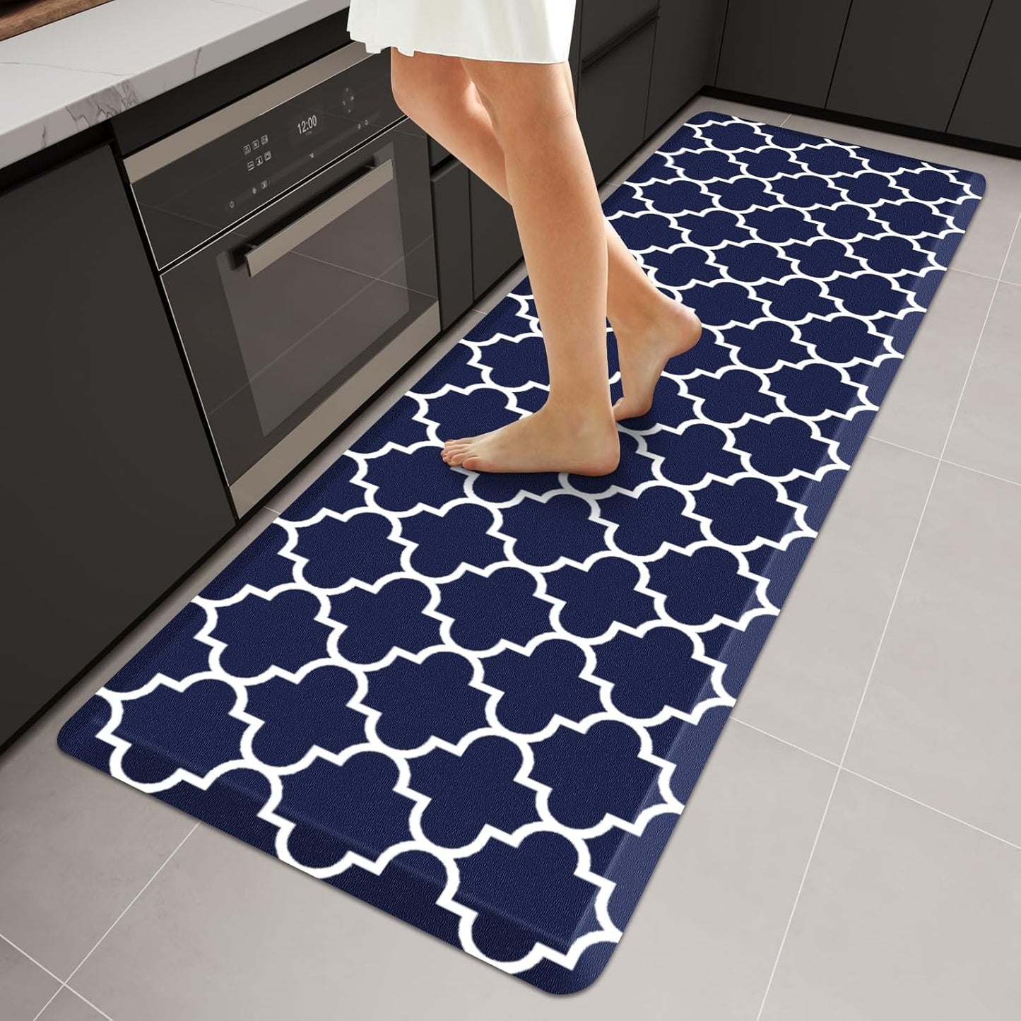 WISELIFE Anti Fatigue Kitchen Mat - Ergonomic Comfort 24x70 in
