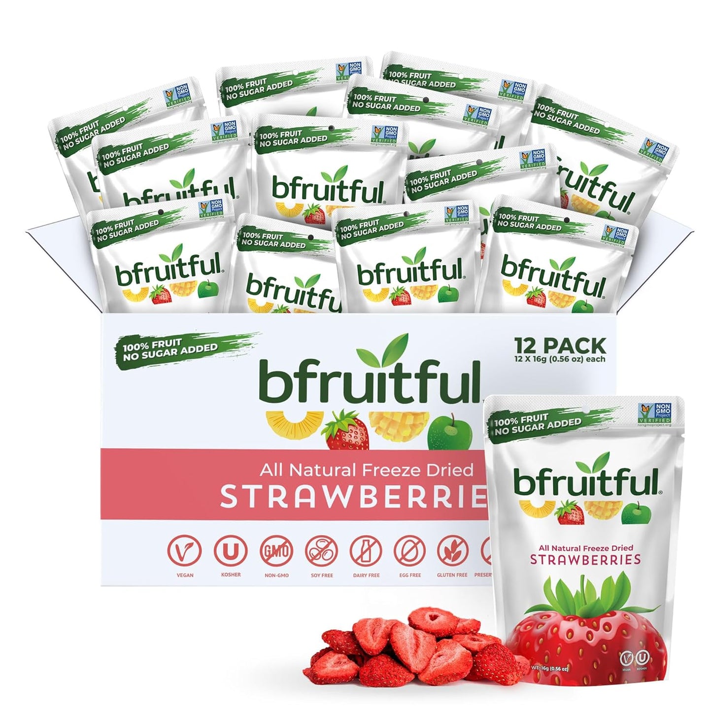 bfruitful Freeze-Dried Strawberries for Healthy Snacking