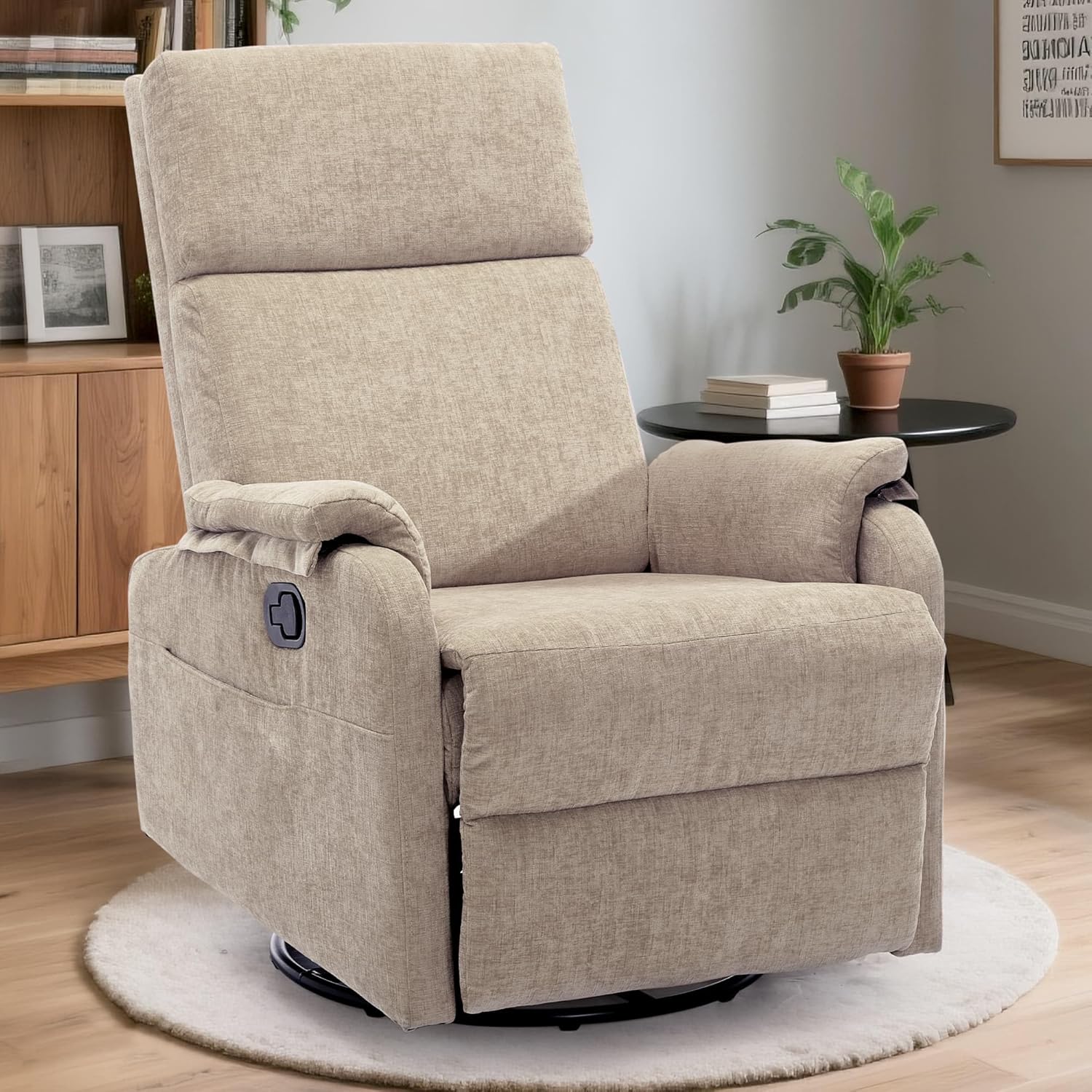 Swivel Rocking Recliner Chair for Adults - Modern Comfort