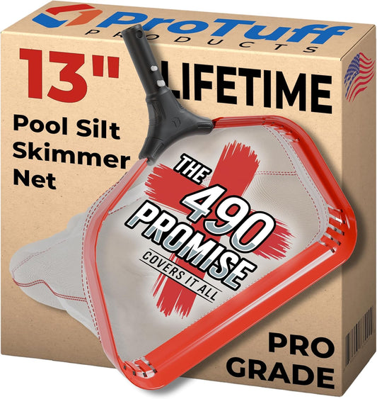 ProTuff 13 in Spa Silt Net - Heavy Duty Ultra Fine Mesh Skimmer