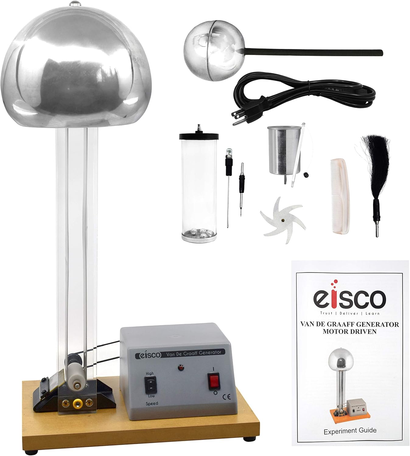 EISCO Van De Graaff Generator for Physics Demonstrations