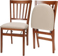 Meco STAKMORE School House Folding Chair, Wood Cherry Finish - Compact