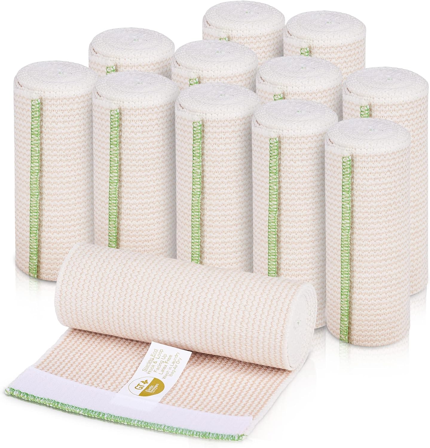 GT Premium Elastic Bandage Wraps for Compression and Support