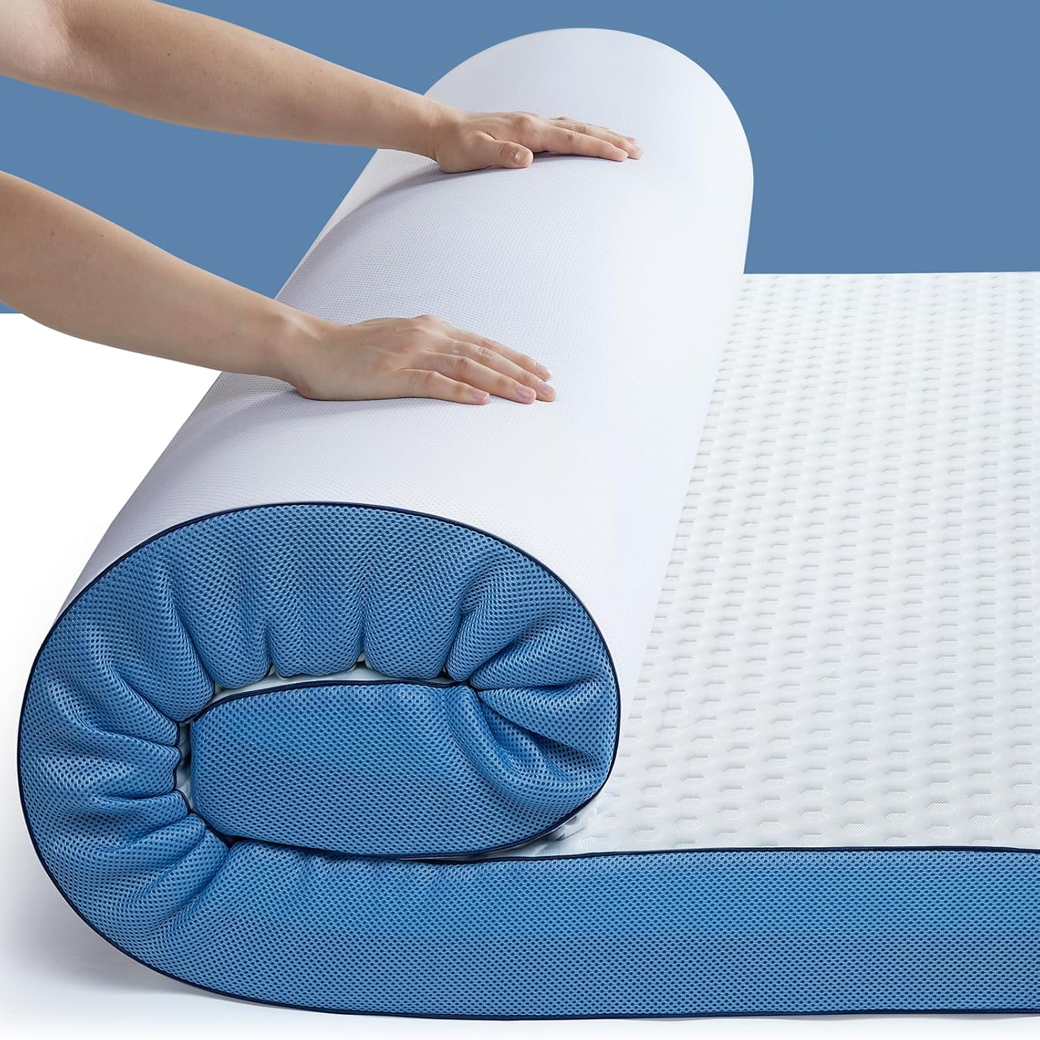PERLECARE 3 Inch Firm Mattress Topper for Ultimate Comfort
