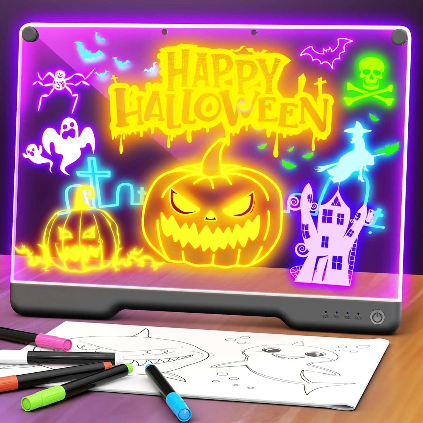 Portable LED Note Board with Colors for Creative Fun Anywhere