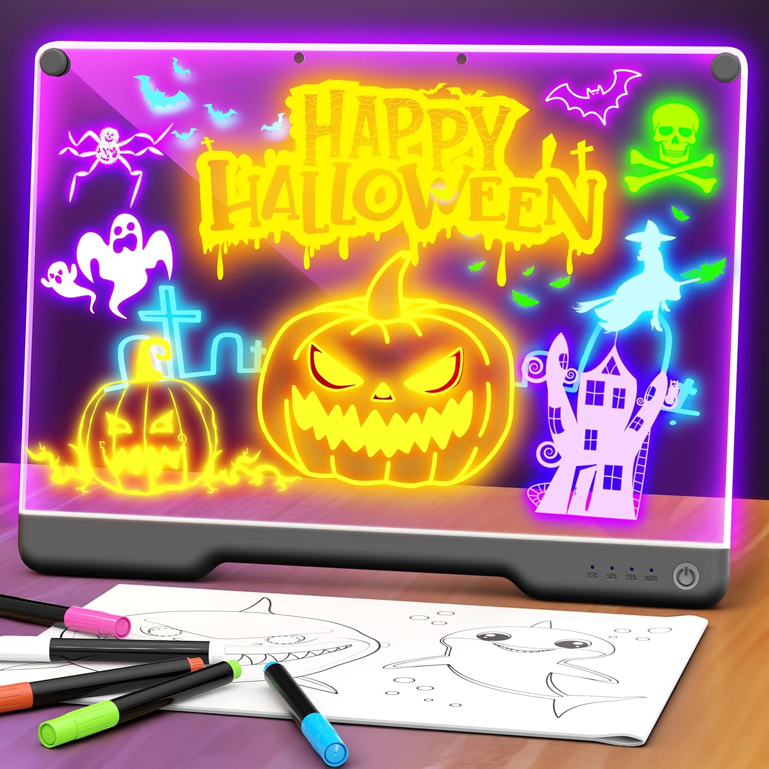 Portable LED Note Board with Colors for Creative Fun Anywhere