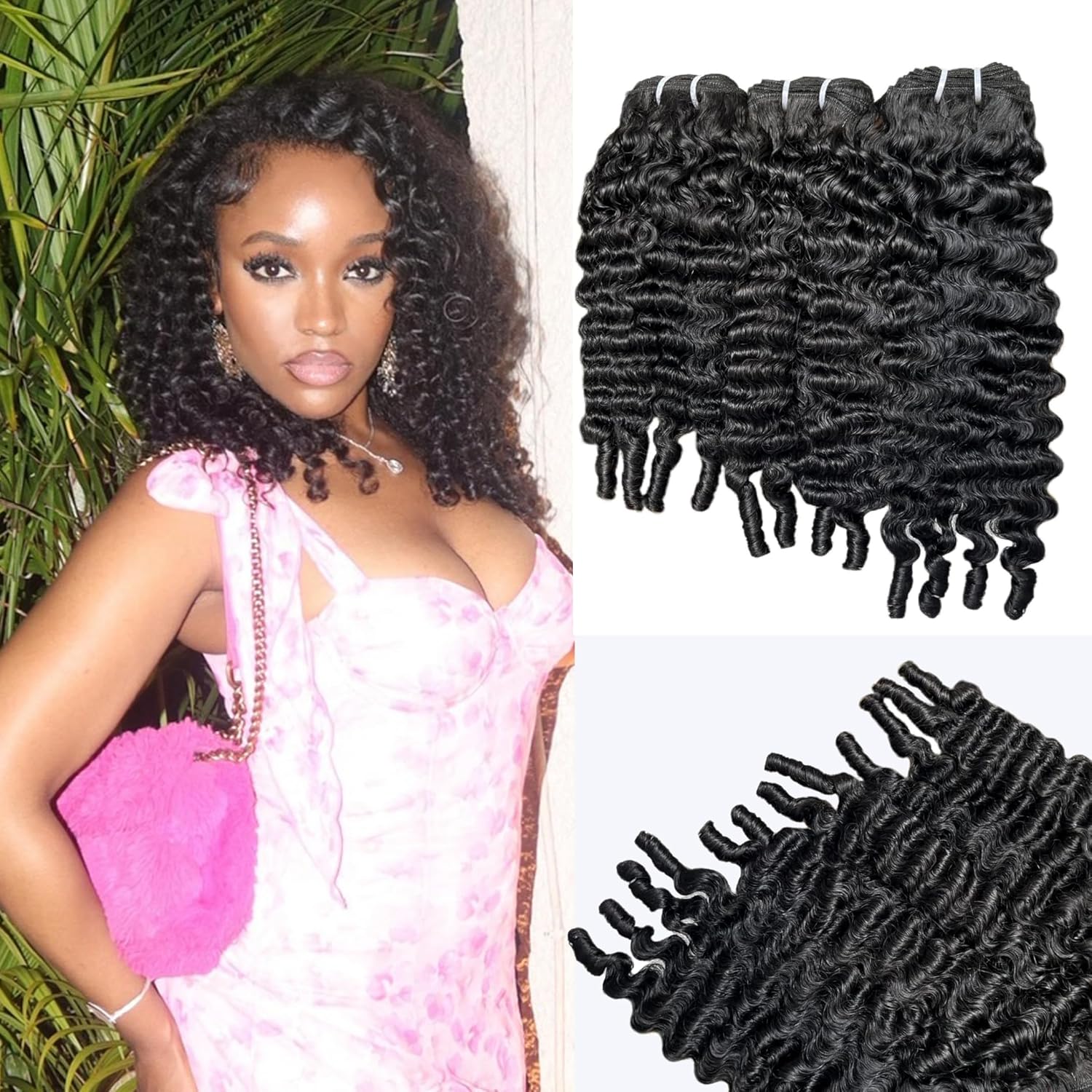 Burmese Curly Bundles Human Hair for Stunning Water Waves
