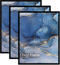 17x22 Picture Frame Set of 3 for Stunning Wall Displays