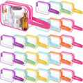 Clear Toiletry Bag PVC Travel Cosmetic Bag 24 Pack - Durable Clear
