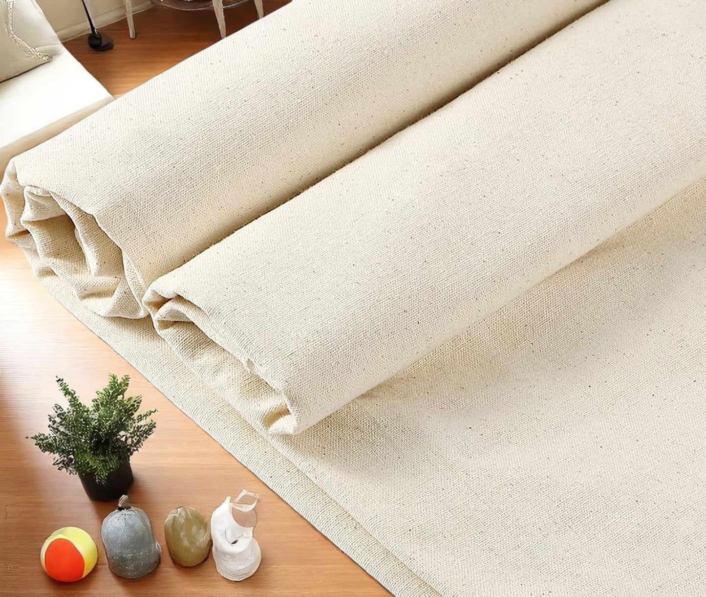 100% Cotton Muslin Fabric 48 Inch Wide for Quilting and Crafts