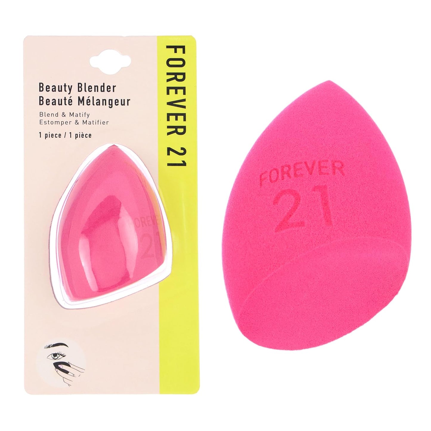 Forever 21 Pink Flat Edge Beauty Sponge, Professional Makeup Applicator
